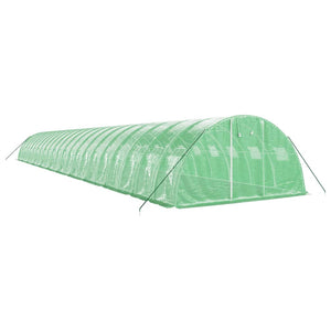 vidaXL Greenhouse with Steel Frame Green 88 m² 22x4x2 m