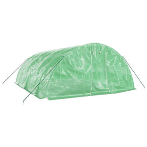 vidaXL Greenhouse with Steel Frame Green 30 m² 6x5x2.3 m