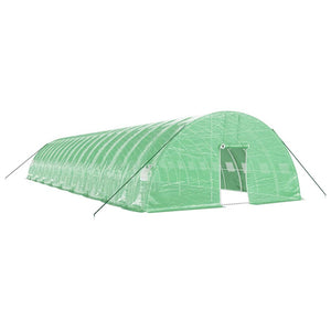 vidaXL Greenhouse with Steel Frame Green 108 m² 18x6x2.85 m