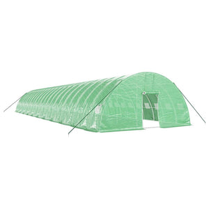 vidaXL Greenhouse with Steel Frame Green 132 m² 22x6x2.85 m