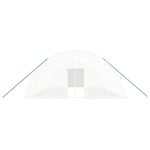 vidaXL Greenhouse with Steel Frame White 48 m² 8x6x2.85 m