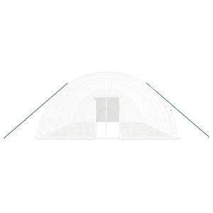 vidaXL Greenhouse with Steel Frame White 60 m² 10x6x2.85 m