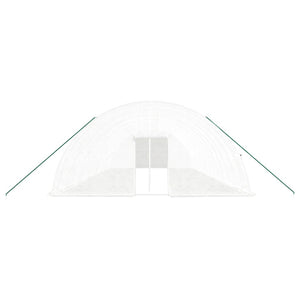 vidaXL Greenhouse with Steel Frame White 84 m² 14x6x2.85 m