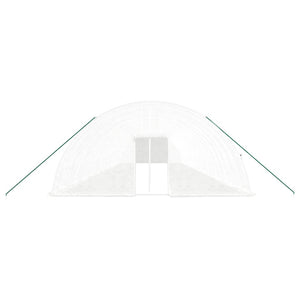 vidaXL Greenhouse with Steel Frame White 132 m² 22x6x2.85 m