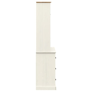 vidaXL Highboard VIGO White 78x40x175 cm Solid Wood Pine