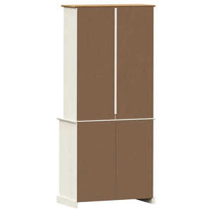 vidaXL Highboard VIGO White 78x40x175 cm Solid Wood Pine