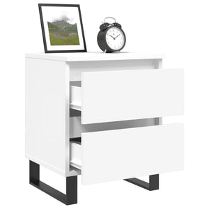 vidaXL Bedside Cabinets 2 pcs White 40x35x50 cm Engineered Wood