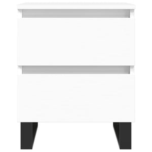 vidaXL Bedside Cabinets 2 pcs White 40x35x50 cm Engineered Wood