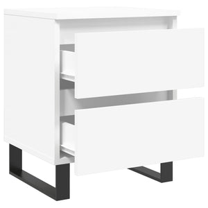 vidaXL Bedside Cabinets 2 pcs White 40x35x50 cm Engineered Wood