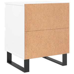 vidaXL Bedside Cabinets 2 pcs White 40x35x50 cm Engineered Wood