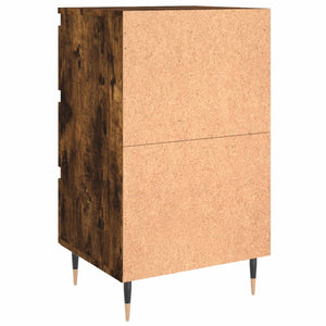 vidaXL Bedside Cabinet Smoked Oak 40x35x69 cm Engineered Wood