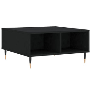 vidaXL Coffee Table Black 60x60x30 cm Engineered Wood