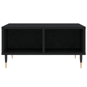 vidaXL Coffee Table Black 60x60x30 cm Engineered Wood