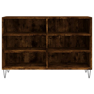 vidaXL Sideboard Smoked Oak 103.5x35x70 cm Engineered Wood