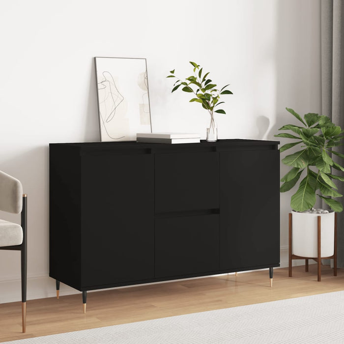 vidaXL Sideboard Black 104x35x70 cm Engineered Wood