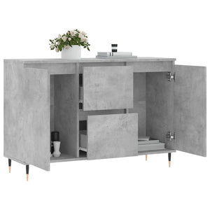 vidaXL Sideboard Concrete Grey 104x35x70 cm Engineered Wood