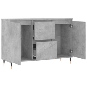 vidaXL Sideboard Concrete Grey 104x35x70 cm Engineered Wood