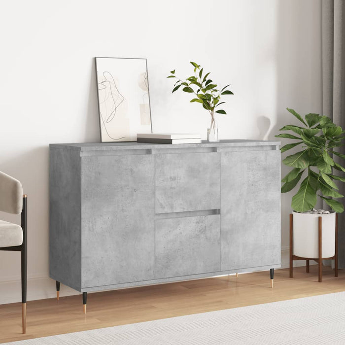 vidaXL Sideboard Concrete Grey 104x35x70 cm Engineered Wood