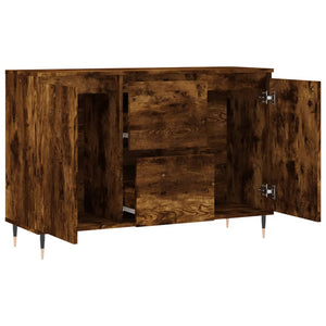 vidaXL Sideboard Smoked Oak 104x35x70 cm Engineered Wood