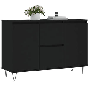 vidaXL Sideboard Black 104x35x70 cm Engineered Wood