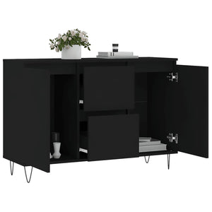 vidaXL Sideboard Black 104x35x70 cm Engineered Wood