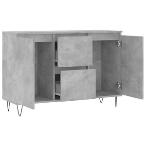 vidaXL Sideboard Concrete Grey 104x35x70 cm Engineered Wood