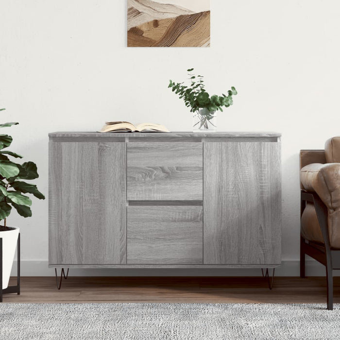 vidaXL Sideboard Grey Sonoma 104x35x70 cm Engineered Wood