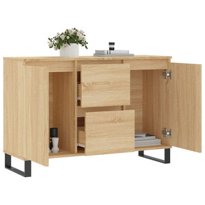 vidaXL Sideboard Sonoma Oak 104x35x70 cm Engineered Wood