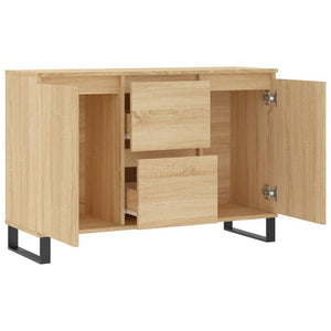 vidaXL Sideboard Sonoma Oak 104x35x70 cm Engineered Wood