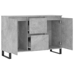 vidaXL Sideboard Concrete Grey 104x35x70 cm Engineered Wood