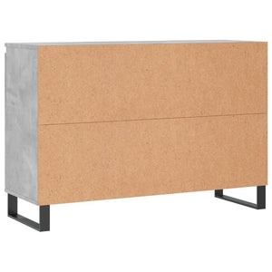 vidaXL Sideboard Concrete Grey 104x35x70 cm Engineered Wood