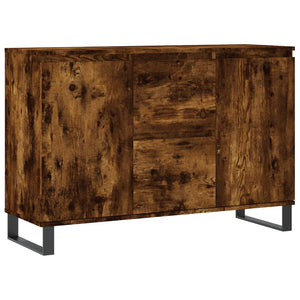 vidaXL Sideboard Smoked Oak 104x35x70 cm Engineered Wood