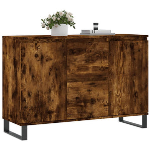 vidaXL Sideboard Smoked Oak 104x35x70 cm Engineered Wood