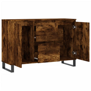 vidaXL Sideboard Smoked Oak 104x35x70 cm Engineered Wood