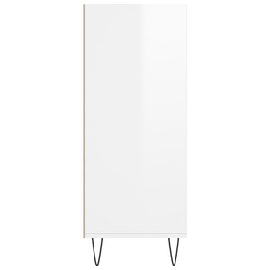 vidaXL Highboard High Gloss White 57x35x90 cm Engineered Wood