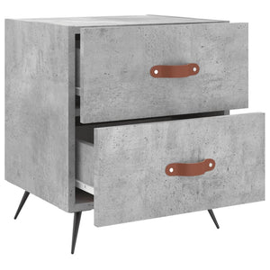 vidaXL Bedside Cabinet Concrete Grey 40x35x47.5 cm Engineered Wood