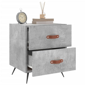 vidaXL Bedside Cabinet Concrete Grey 40x35x47.5 cm Engineered Wood