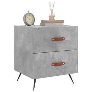 vidaXL Bedside Cabinet Concrete Grey 40x35x47.5 cm Engineered Wood