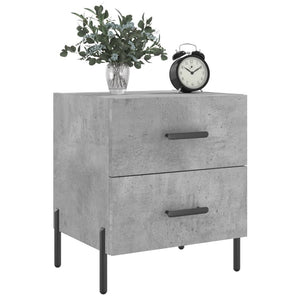 vidaXL Bedside Cabinet Concrete Grey 40x35x47.5 cm Engineered Wood