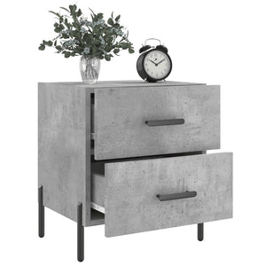 vidaXL Bedside Cabinet Concrete Grey 40x35x47.5 cm Engineered Wood