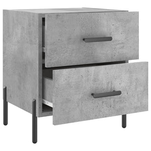 vidaXL Bedside Cabinet Concrete Grey 40x35x47.5 cm Engineered Wood