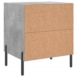 vidaXL Bedside Cabinet Concrete Grey 40x35x47.5 cm Engineered Wood