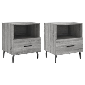 vidaXL Bedside Cabinets 2 pcs Grey Sonoma 40x35x47.5 cm Engineered Wood