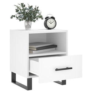 vidaXL Bedside Cabinets 2 pcs White 40x35x47.5 cm Engineered Wood