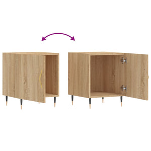 vidaXL Bedside Cabinets 2 pcs Sonoma Oak 40x40x50 cm Engineered Wood