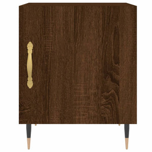 vidaXL Bedside Cabinets 2 pcs Brown Oak 40x40x50 cm Engineered Wood