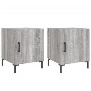 vidaXL Bedside Cabinets 2 pcs Grey Sonoma 40x40x50 cm Engineered Wood