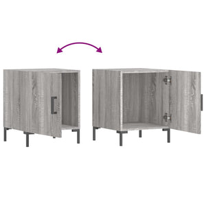 vidaXL Bedside Cabinets 2 pcs Grey Sonoma 40x40x50 cm Engineered Wood