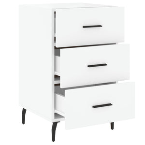 vidaXL Bedside Cabinet White 40x40x66 cm Engineered Wood