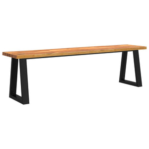 vidaXL Bench with Live Edge 160 cm Solid Wood Acacia